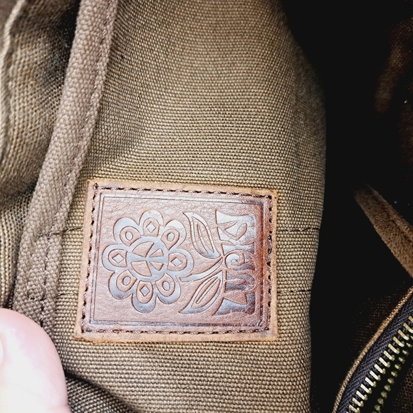 Lucky Brand Woven Straw Canvas Boho Large Festival Tote Bag - Picture 4 of 11